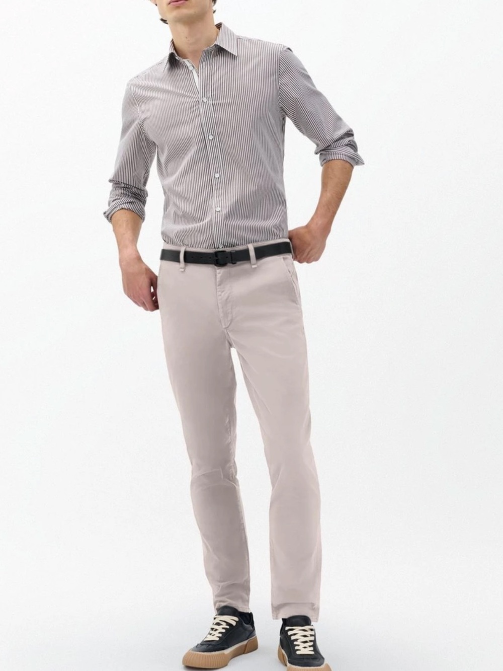 Rag & Bone Fit 2 Mid-Rise Classic Chino Pant Mens 33 ) Khaki Preppy